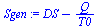 `:=`(Sgen, `+`(DS, `-`(`/`(`*`(Q), `*`(T0)))))