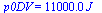 p0DV = `+`(`*`(0.11e5, `*`(J_)))