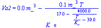 Va2 = `+`(`*`(0.98e-2, `*`(`^`(m_, 3))), `-`(`/`(`*`(0.83e-1, `*`(`^`(m_, 3), `*`(T))), `*`(K_, `*`(exp(`+`(17., `-`(`/`(`*`(0.40e4), `*`(`+`(`/`(`*`(T), `*`(K_)), `-`(39.))))))))))))