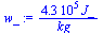 `:=`(w_, `+`(`/`(`*`(0.4270e6, `*`(J_)), `*`(kg_))))