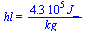 hl = `+`(`/`(`*`(0.43e6, `*`(J_)), `*`(kg_)))