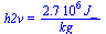 h2v = `+`(`/`(`*`(0.27e7, `*`(J_)), `*`(kg_)))