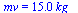 mv = `+`(`*`(15., `*`(kg_)))
