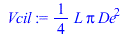 `+`(`*`(`/`(1, 4), `*`(L, `*`(Pi, `*`(`^`(De, 2))))))
