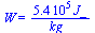 W = `+`(`/`(`*`(0.54e6, `*`(J_)), `*`(kg_)))