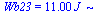 Wb23 = `+`(`*`(11., `*`(J_)))