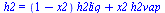 h2 = `+`(`*`(`+`(1, `-`(x2)), `*`(h2liq)), `*`(x2, `*`(h2vap)))