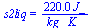 s2liq = `+`(`/`(`*`(0.22e3, `*`(J_)), `*`(kg_, `*`(K_))))