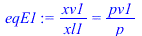 `/`(`*`(xv1), `*`(xl1)) = `/`(`*`(pv1), `*`(p))