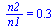 `/`(`*`(n2), `*`(n1)) = .26