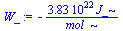`+`(`-`(`/`(`*`(0.3832721e23, `*`(J_)), `*`(mol_))))