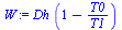 `*`(Dh, `*`(`+`(1, `-`(`/`(`*`(T0), `*`(T1))))))