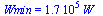 Wmin = `+`(`*`(0.17e6, `*`(W_)))