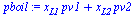 `:=`(pboil, `+`(`*`(x[L1], `*`(pv1)), `*`(x[L2], `*`(pv2))))