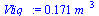 `+`(`*`(.171, `*`(`^`(m_, 3))))