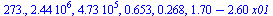 273., 0.244e7, 0.473e6, .653, .268, `+`(1.70, `-`(`*`(2.60, `*`(x01))))