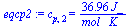 c[p, 2] = `+`(`/`(`*`(36.960, `*`(J_)), `*`(mol_, `*`(K_))))
