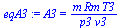 A3 = `/`(`*`(m, `*`(Rm, `*`(T3))), `*`(p3, `*`(v3)))