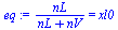 `/`(`*`(nL), `*`(`+`(nL, nV))) = xl0