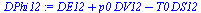 `+`(DE12, `*`(p0, `*`(DV12)), `-`(`*`(T0, `*`(DS12))))