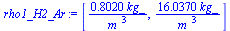 [`+`(`/`(`*`(.802, `*`(kg_)), `*`(`^`(m_, 3)))), `+`(`/`(`*`(16.037, `*`(kg_)), `*`(`^`(m_, 3))))]