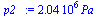 `+`(`*`(0.20370e7, `*`(Pa_)))