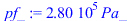 `+`(`*`(0.28000e6, `*`(Pa_)))