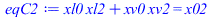 `+`(`*`(xl0, `*`(xl2)), `*`(xv0, `*`(xv2))) = x02