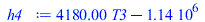 `+`(`*`(4180., `*`(T3)), `-`(1141140.))