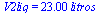V2liq = `+`(`*`(23., `*`(litros)))
