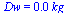 Dw = `+`(`*`(0.89e-2, `*`(kg_)))
