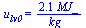 u[lv0] = `+`(`/`(`*`(2.13, `*`(MJ_)), `*`(kg_)))