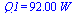 Q1 = `+`(`*`(92., `*`(W_)))