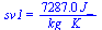 sv1 = `+`(`/`(`*`(7287., `*`(J_)), `*`(kg_, `*`(K_))))