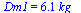 Dm1 = `+`(`*`(6.12, `*`(kg_)))