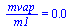 `/`(`*`(mvap), `*`(m1)) = 0.30e-1