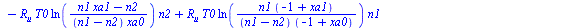 `:=`(sol1, {xa3 = `/`(`*`(`+`(`*`(n1, `*`(xa1)), `-`(n2))), `*`(`+`(n1, `-`(n2)))), n3 = `+`(n1, `-`(n2)), Phi = `+`(`*`(n2, `*`(R[u], `*`(T0, `*`(ln(`/`(1, `*`(xa0))))))), `*`(R[u], `*`(T0, `*`(ln(`/...
