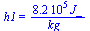 h1 = `+`(`/`(`*`(0.82e6, `*`(J_)), `*`(kg_)))