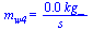 m[w4] = `+`(`/`(`*`(0.40e-1, `*`(kg_)), `*`(s_)))