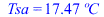 Tsa = `+`(`*`(17.4701372, `*`(�C)))