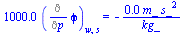 `+`(`*`(0.1e4, `*`((Diff(phi, p))[w, s]))) = `+`(`-`(`/`(`*`(0.28e-1, `*`(m_, `*`(`^`(s_, 2)))), `*`(kg_))))