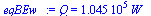 Q = `+`(`*`(0.1045e6, `*`(W_)))