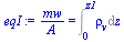 `/`(`*`(mw), `*`(A)) = Int(rho[v], z = 0 .. z1)