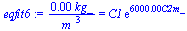 `+`(`/`(`*`(0.60161584235838672924e-3, `*`(kg_)), `*`(`^`(m_, 3)))) = `*`(C1, `*`(exp(`+`(`*`(6000., `*`(C2, `*`(m_)))))))