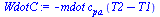 `+`(`-`(`*`(mdot, `*`(c[pa], `*`(`+`(T2, `-`(T1)))))))