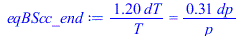 `+`(`/`(`*`(1.195257361, `*`(dT)), `*`(T))) = `+`(`/`(`*`(.3081917688, `*`(dp)), `*`(p)))