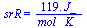 srR = `+`(`/`(`*`(119., `*`(J_)), `*`(mol_, `*`(K_))))