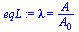 lambda = `/`(`*`(A), `*`(A[0]))