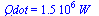 Qdot = `+`(`*`(0.15e7, `*`(W_)))