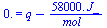 0. = `+`(q, `-`(`/`(`*`(0.58e5, `*`(J_)), `*`(mol_))))
